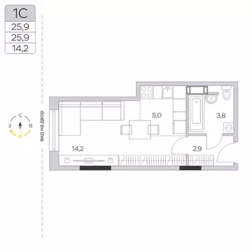 Студия Московская область, Мытищи городской округ, д. Пирогово ул. ...