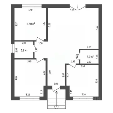 Дом в Тюменская область, Тюмень пер. 3-й Новый (90 м)