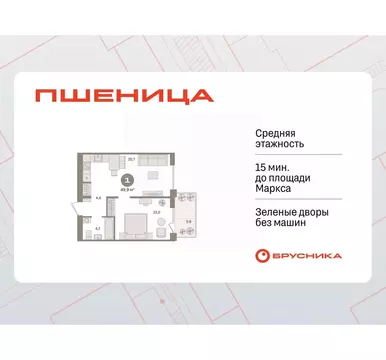 1-к кв. Новосибирская область, Новосибирский район, Краснообск рп ...