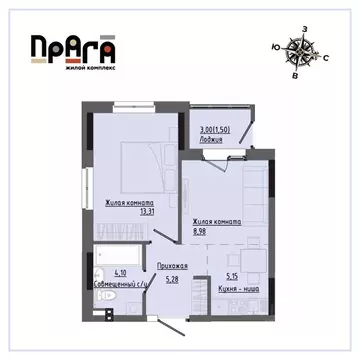 1-к кв. Удмуртия, Ижевск Комсомольская ул., 83 (38.26 м)