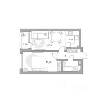 2-к кв. Башкортостан, Уфа Зеленая Роща жилрайон, Лесная Симфония жилой ...