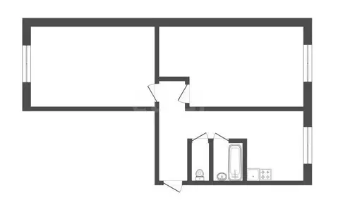 2-комнатная квартира: Черногорск, улица Калинина, 30 (47.1 м)