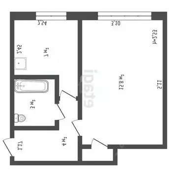 1-к кв. Кемеровская область, Юрга ул. Мира, 15 (30.5 м)