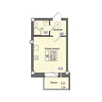 1-к кв. Псковская область, Псковский район, Завеличенская волость, д. ...
