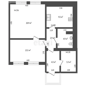 Дом в Челябинская область, Верхнеуральск (61.3 м)