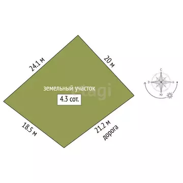 Участок в Москва, ТАО, Краснопахорский район, деревня Шаганино (4.27 ...