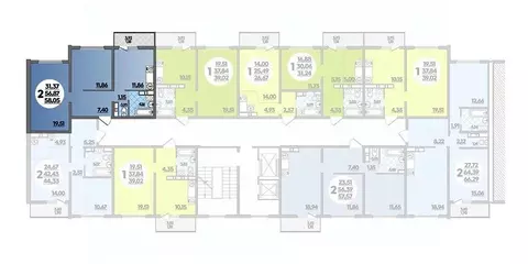 2-к кв. Краснодарский край, Краснодар ул. Генерал-лейтенанта ...