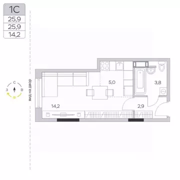 Студия Московская область, Мытищи городской округ, д. Пирогово ул. ...