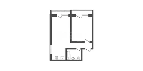 2-комнатная квартира: Абакан, улица Комарова, 24 (50.4 м)