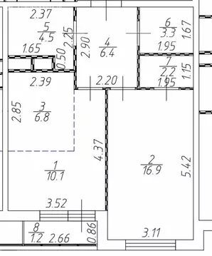 2-комнатная квартира: Красногорск, микрорайон Опалиха, Золотая аллея, ...