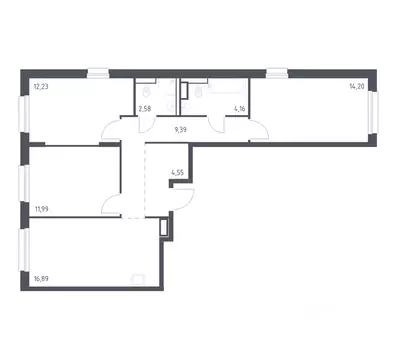 3-к кв. Ленинградская область, Мурино Всеволожский район, Новые ...