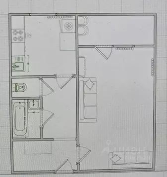 1-к кв. Воронежская область, Воронеж Московский просп., 175 (38.2 м)