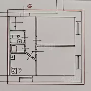 2-к кв. Ярославская область, Ярославль ул. Ляпидевского, 18 (40.8 м)
