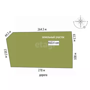 Участок в Крым, Симферопольский район, Перовское с/пос, с. Ключи  ...