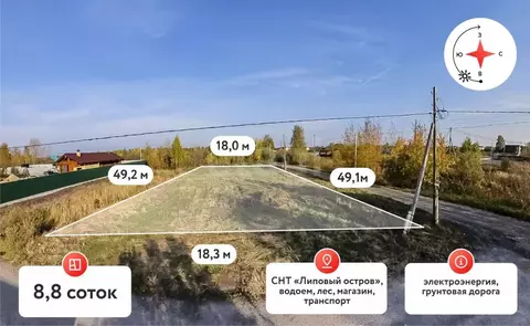 Участок в Тюменская область, Тюмень Садовое товарищество Липовый ...