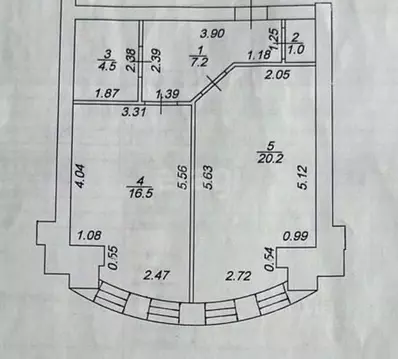 1-к кв. Тверская область, Тверь Волоколамский просп., 25к1 (49.4 м)