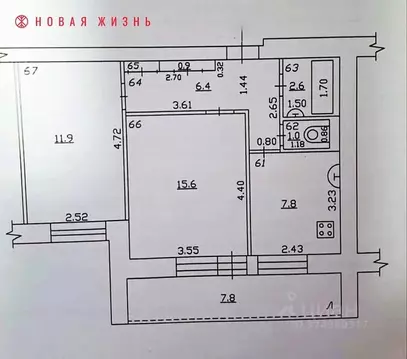 2-к кв. Самарская область, Самара ул. Стара-Загора, 161 (46.0 м)