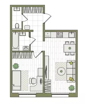 2-к кв. Кировская область, Киров ул. Чистопрудненская, 13А (45.2 м)