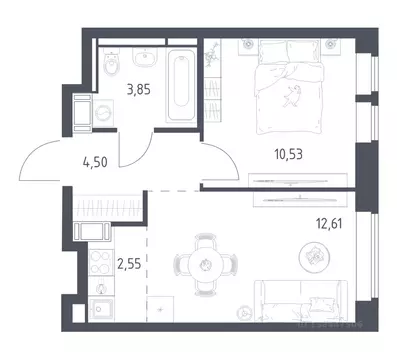 1-к кв. Московская область, Красногорск городской округ, Путилково пгт ...