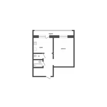 1-к кв. Курганская область, Курган Заозерный жилрайон, 11-й мкр, 5 ...