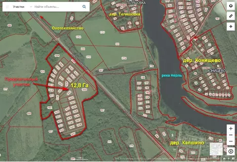 Участок в Тверская область, Калязинский район, Нерльское с/пос, с. ...
