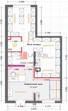 Торговая площадь в Московская область, Раменское 8с4 (58 м)