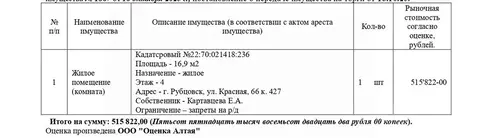 Свободной планировки кв. Алтайский край, Рубцовск Красная ул., 66 ...