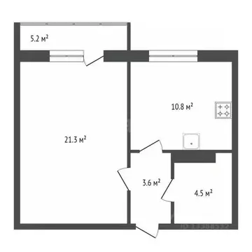1-к кв. Красноярский край, Красноярск Норильская ул., 42 (39.8 м)