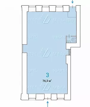 Торговая площадь в Москва Богословский пер., 16/6С1 (76 м)