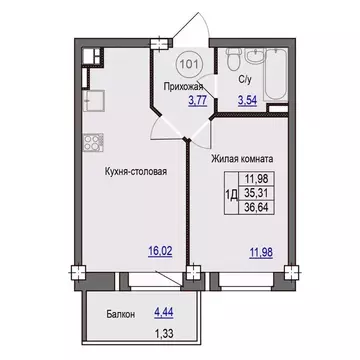 1-к кв. Псковская область, Псковский район, Завеличенская волость, д. ...