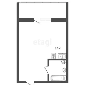 Квартира-студия: Севастополь, посёлок Любимовка, Южногородская улица, ...