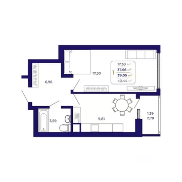 1-к кв. Башкортостан, Уфа Затон-Восточный жилрайон, Паруса жилой ...