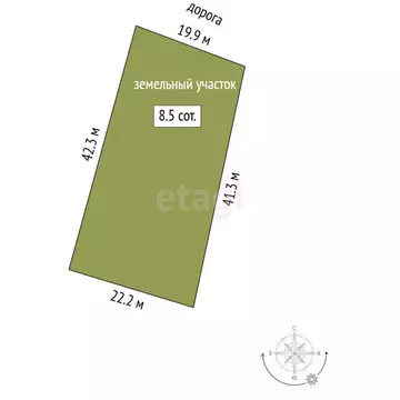 Участок в Миасс, Лесопильная улица (8.5 м)