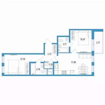 2-к кв. Санкт-Петербург пос. Шушары, Аэросити Клаб жилой комплекс ...