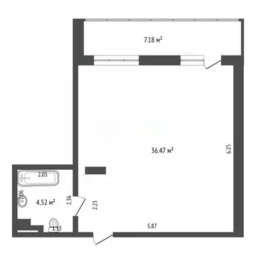 2-к кв. Архангельская область, Архангельск просп. Ломоносова, 85 ...