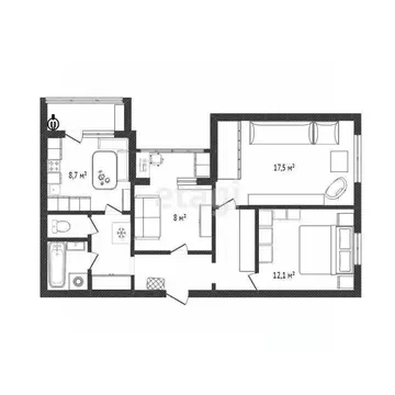 3-к кв. Белгородская область, Белгород ул. Есенина, 40 (63.3 м)