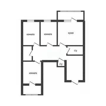 3-к кв. Брянская область, Брянск 2-й Советский пер., 7б (93.0 м)