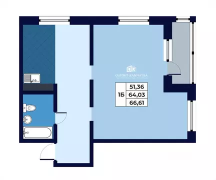 Свободной планировки кв. Камчатский край, Петропавловск-Камчатский ...