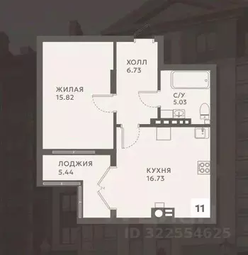 1-к кв. Калининградская область, Гурьевск Советская ул., 5 (49.75 м)