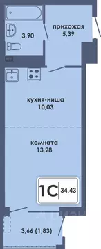Студия Пермский край, Пермь Камская Долина мкр, Аксиома жилой комплекс ...