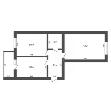 2-к кв. Амурская область, Благовещенск Политехническая ул., 3 (67.0 м)