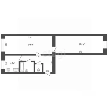 2-к кв. Тюменская область, Тюмень Мелиораторов мкр, ул. 70 лет ...