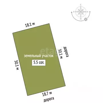 Участок в Ростовская область, Азовский район, Елизаветинское с/пос, ...