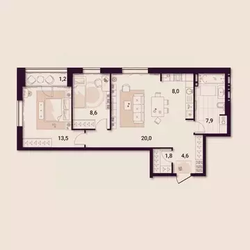 2-к кв. Приморский край, Артем ул. Куйбышева, 11А (65.61 м)