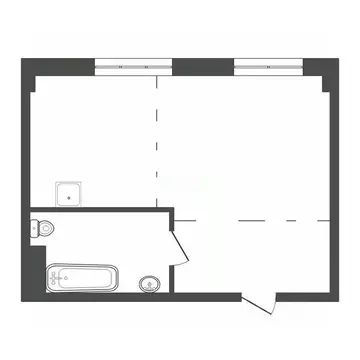 Студия Иркутская область, Иркутск ул. Красноказачья, 23/3 (26.5 м)