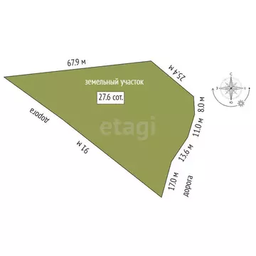 Участок в Карпинск, Пролетарская улица (27.6 м)