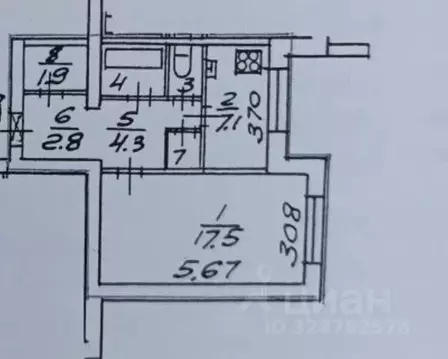 1-к кв. Санкт-Петербург просп. Просвещения, 54 (38.0 м)