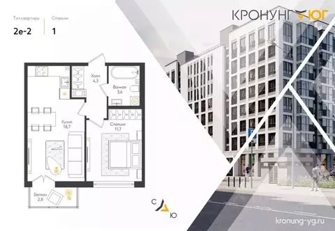 1-к кв. Ленинградская область, Ломоносовский район, Виллозское ...
