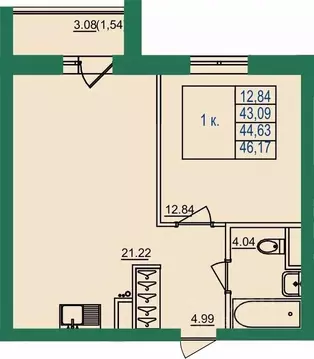 1-к кв. Владимирская область, Владимир пос. Заклязьменский, Заречье ...