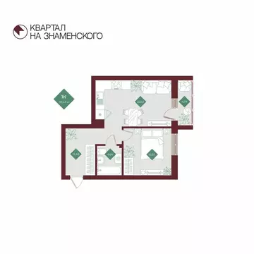 1-комнатная квартира: Тобольск, микрорайон 3Б, 6Бк2 (59.43 м)